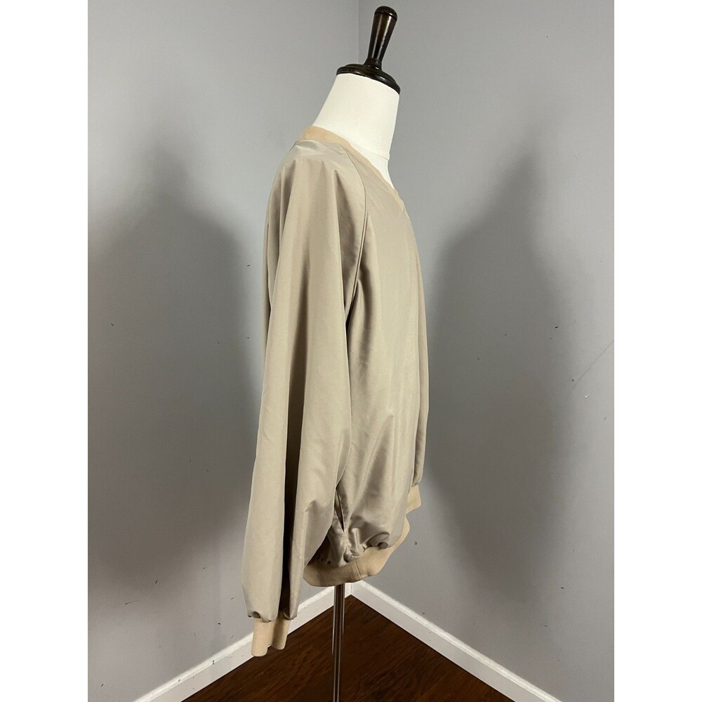 Masters Collection Vintage Golf Pullover Wind Shirt V-Neck Beige Men's XL - Picture 7 of 9